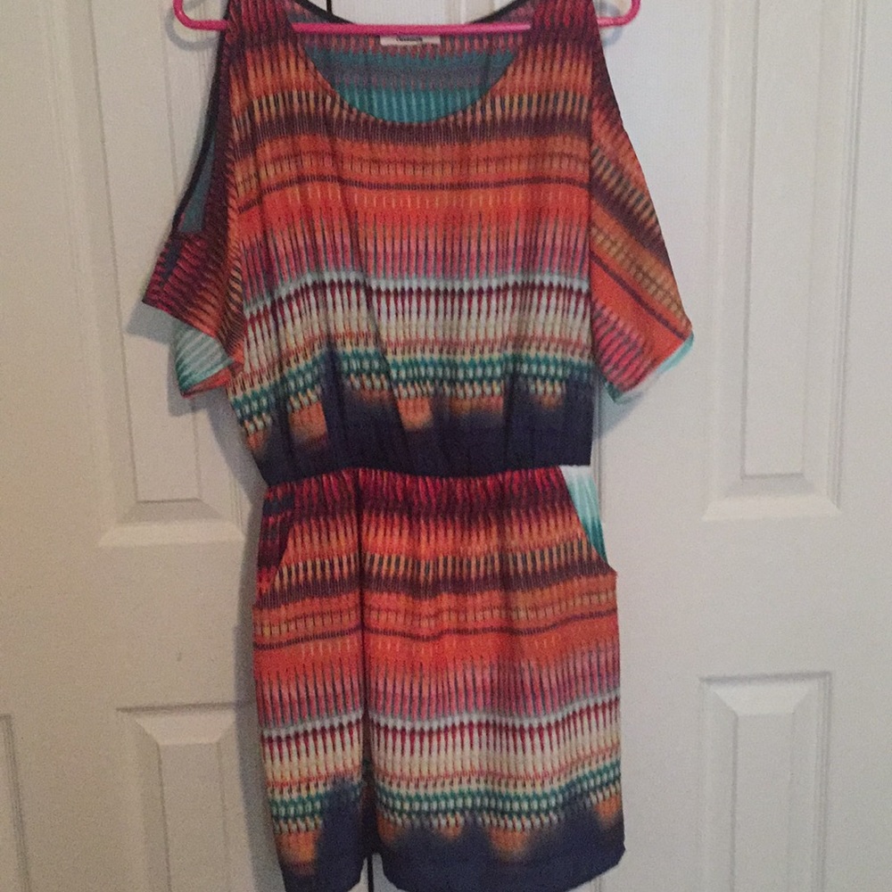 Cold shoulder dress